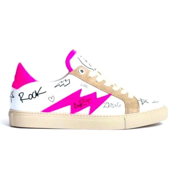 Zadig & Voltaire Charms print sneakers in Paradise New size 36 - Picture 1 of 15
